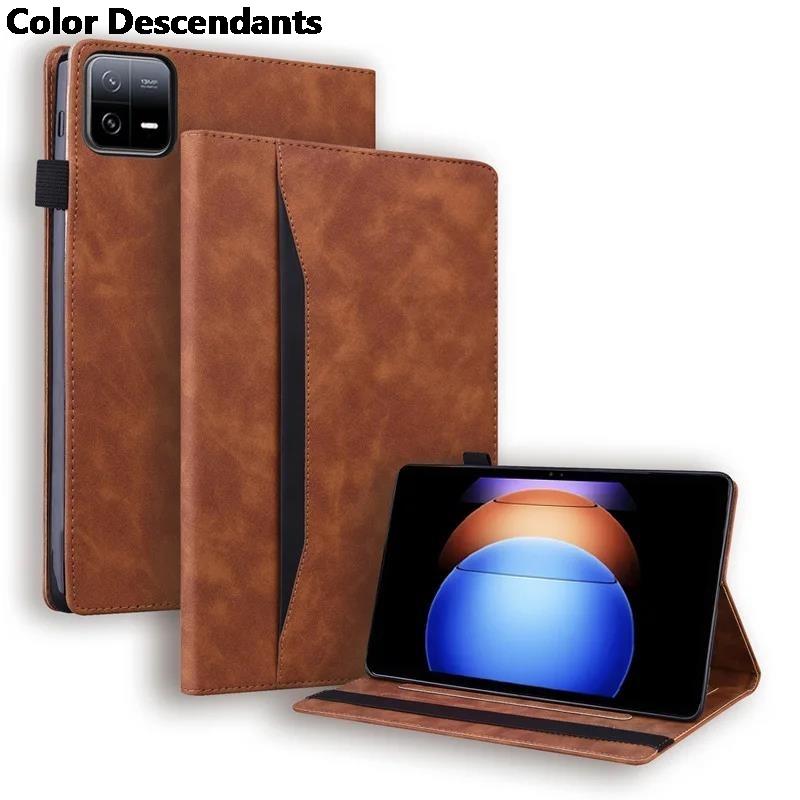

For Xiaomi Pad 6S Pro Case 12.4 inch Fashion Wallet Stand Cover For Coque Xiaomi mi pad 6s pro Case For Xiaomi 6s Pro Pad 2024 Mi Pad 6S Pro 12.4 коричневий