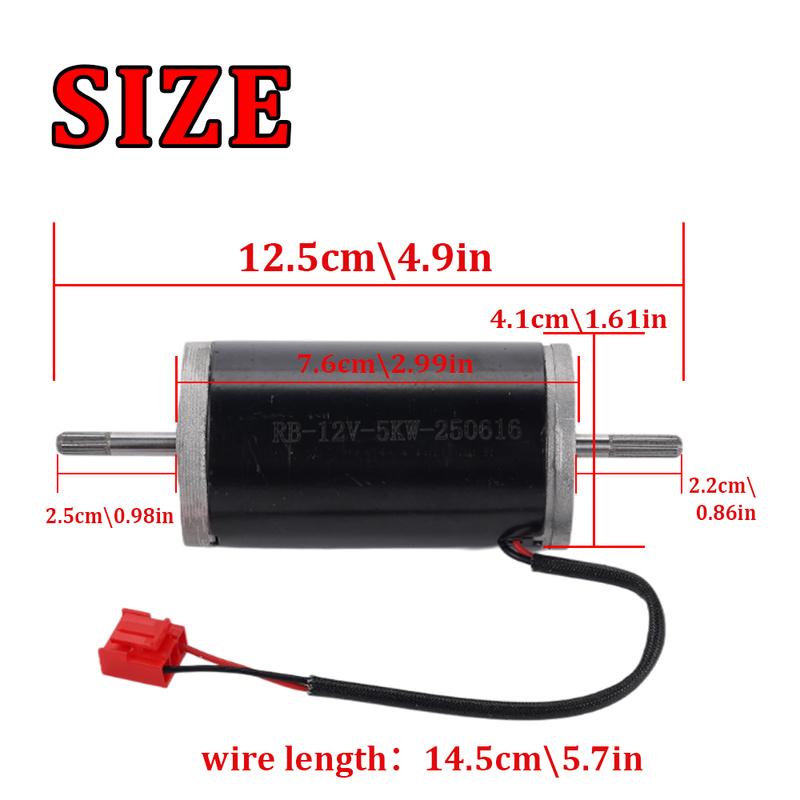 12V 5Kw Motor Red Plug Parking Heater Fan Assembly Motor Is Suitable for Car Heater Accessories