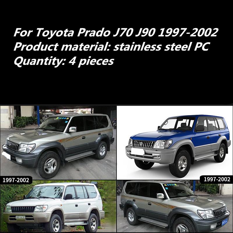 For Toyota Prado J70 J90 1997-2002 J70 1990-1996 Accessories Shades Ventvisor Window Visors Weathershields Wind Rain Guard