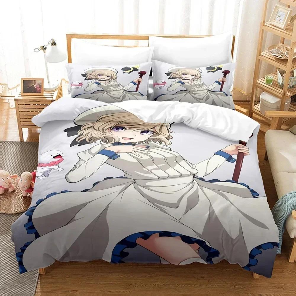 

3D Anime InSpectre Fictitious reasoning Bedding Set Duvet Cover Sheet Printed Pillowcase Full Queen King Size Comforter Bedroom 135x200cm