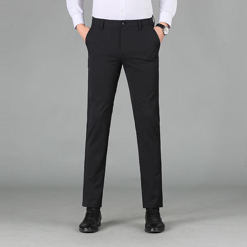 

Men s Summer Straight-Leg Casual Trousers 38