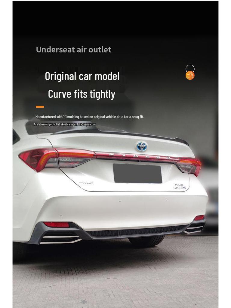 Toyota Avalon Rear Bumper Exhaust Stainless Steel Decorative Strip 2019-2025