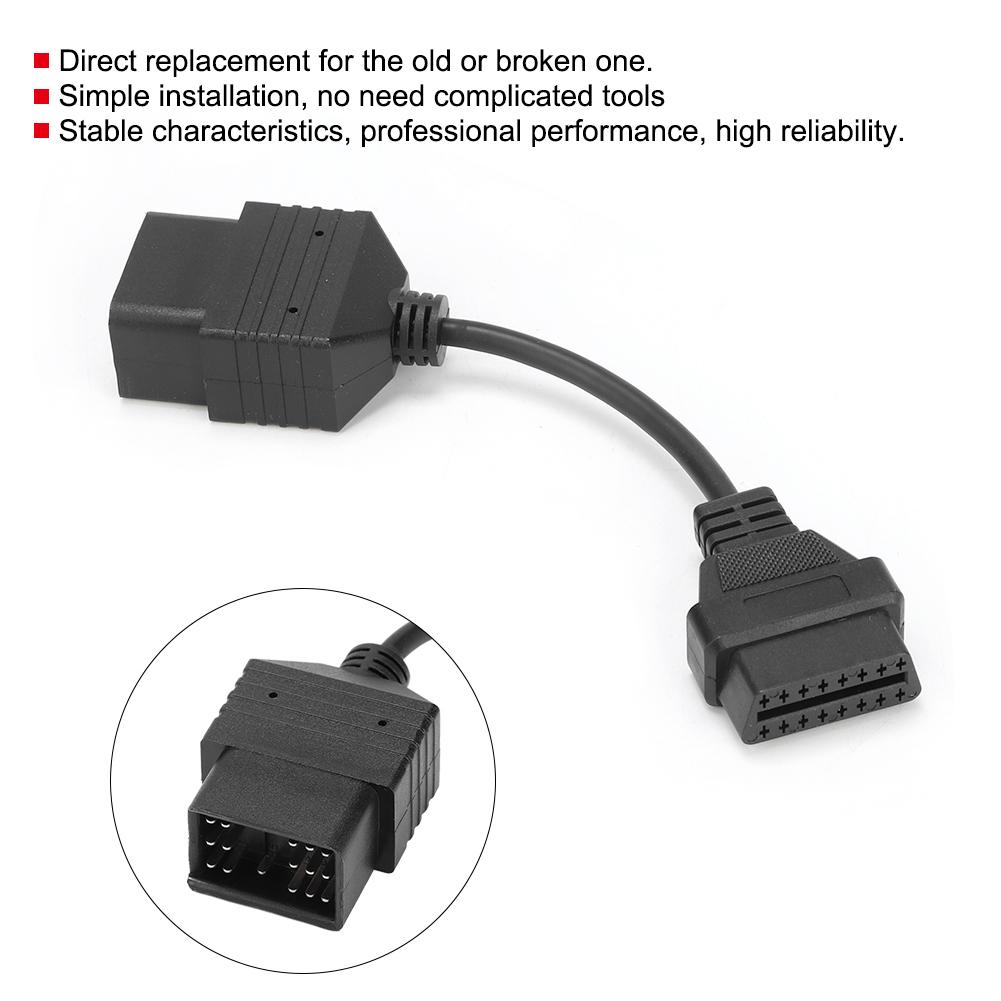 17 Pin auf 16 Pin OBD2 Diagnosekabel Adapter Stecker Passend für Toyota