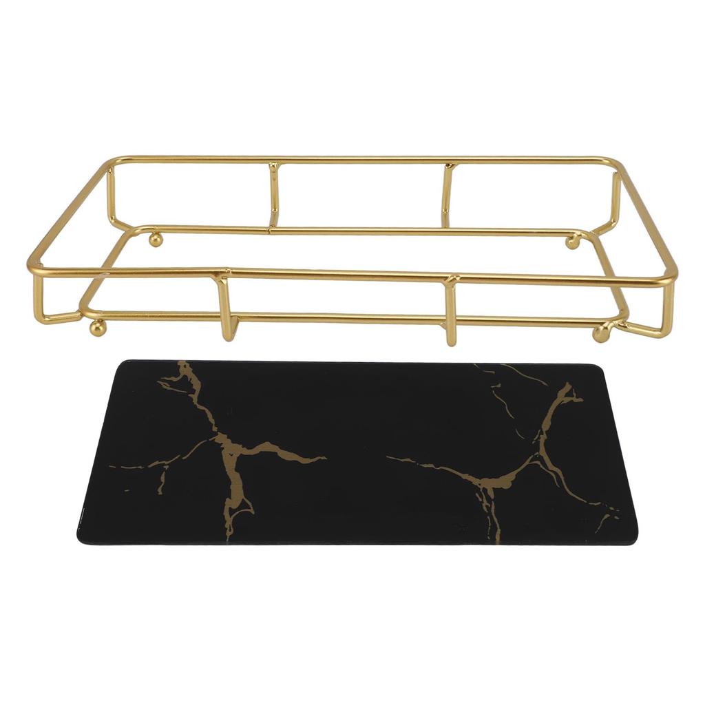 Bathroom Vanity Tray Modern Stylish Anti Slip Kitchen Sink Countertop Storage Organizer S White