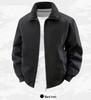 Men's Winter Air Force Pilot Jacket with Lambswool Fur Collar and Thickened Velvet Cotton, Loose Fit