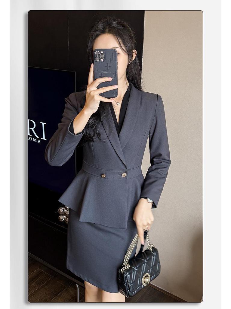 Women's High-End Professional Spring/Summer Suit for Office, Hotel, and Beauty Salon