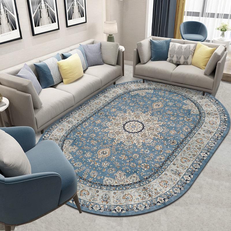 "Covor de zonă mare în stil european retro pentru living, dormitor, bucătărie sau hol de intrare"