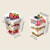 Mousse Cup, Pudding Cup, Yogurt Cup,Individual Container for Mousse Cake, Pudding and Yogurt,  Transparent with Cover