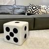 Cubic Imitation Lamb Wool Funny Shoes Stool Bedroom Decorative Dices Stool