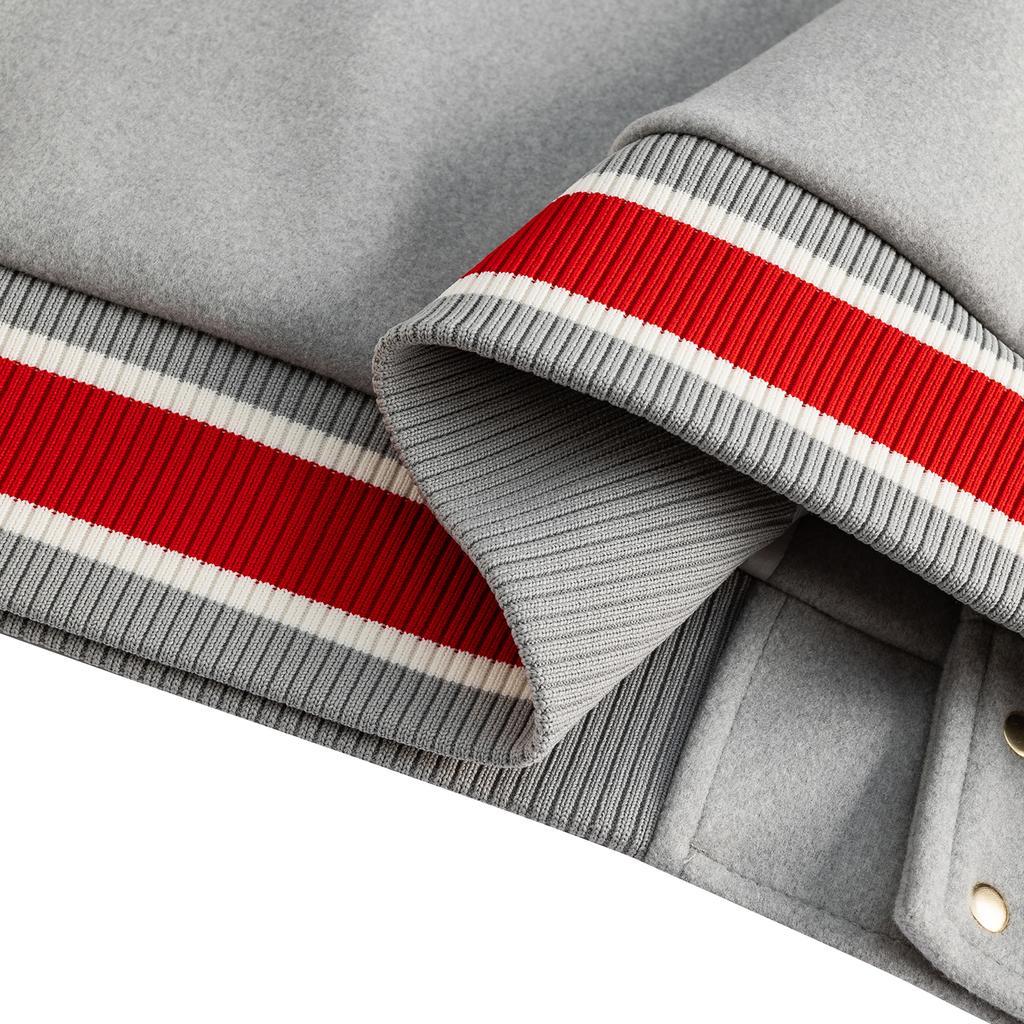 Anta Good Things Happen Wildly Stylish Versatile Campus Commuting Comfortable American Vintage Baseball Jacket Men Jacket 152618709N-2