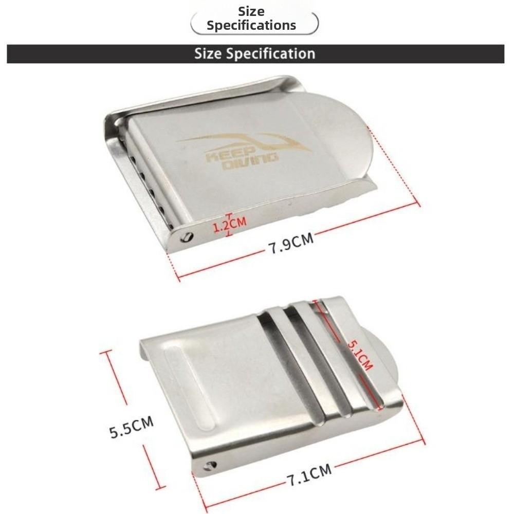 With Electroplating Quick-release Buckle Webbing Buckle Diving Equipment Accessories