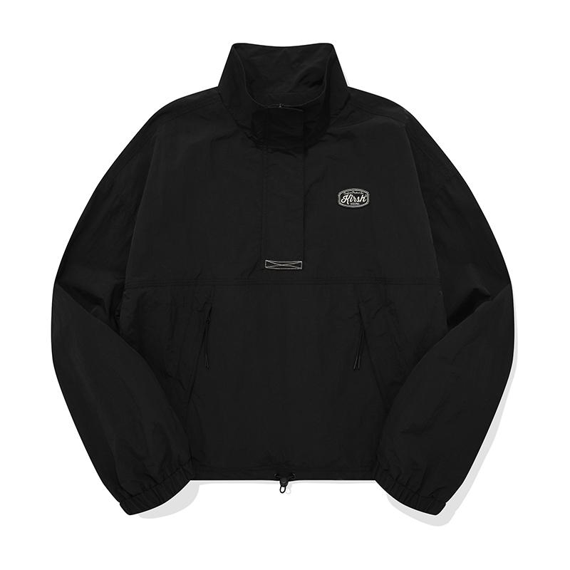 Kirsh Uni Logo Wappen Anorak [Black]