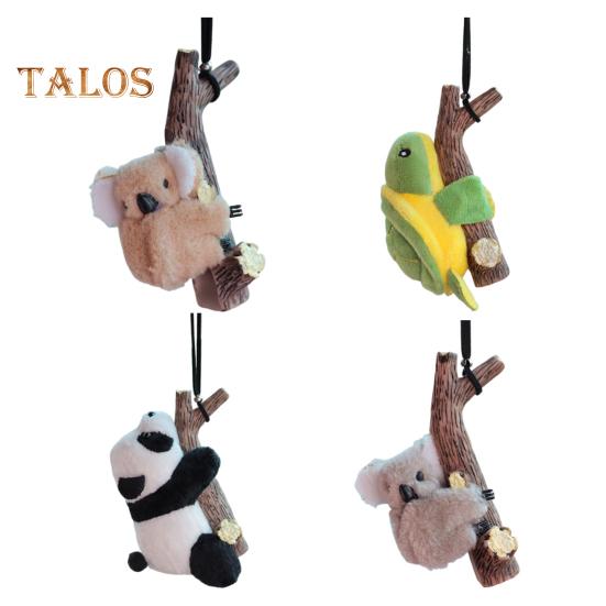 Ornamento da Appendere per Auto Koala Tartaruga Panda Abbraccia Ceppo Ciondolo Decorazione Specchietto Retrovisore Bocchetta Aria Carino Accessori Interni Auto