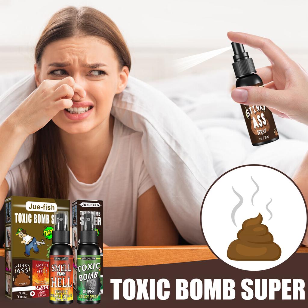 30ml Fart Gag Spray Can Stink Bomb Ass-Smelly Stinky Gas Gag Prank Novelties Toys Halloween Party