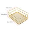 S L Size Storage Basket Golden Iron Storage Basket Multifunctional Wire Mesh