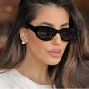 Fashion Black Cat Eye Sunglasses Women Small Frame UV400 Protection Outdoor Driving Sunshade Eyewear for Men and Women