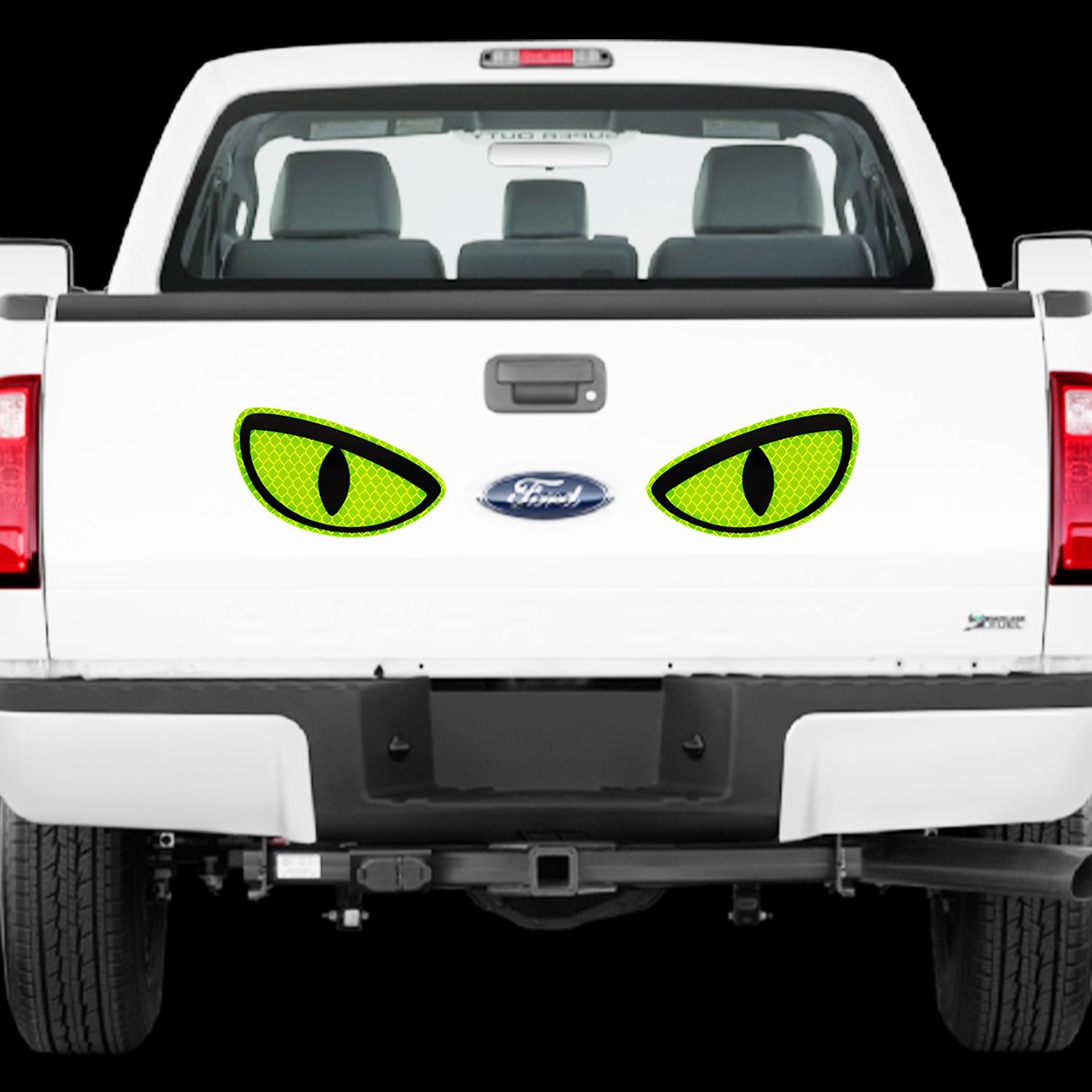 

Green Eyes Glow In The-dark Sticker For Car Lights One Size зелёный