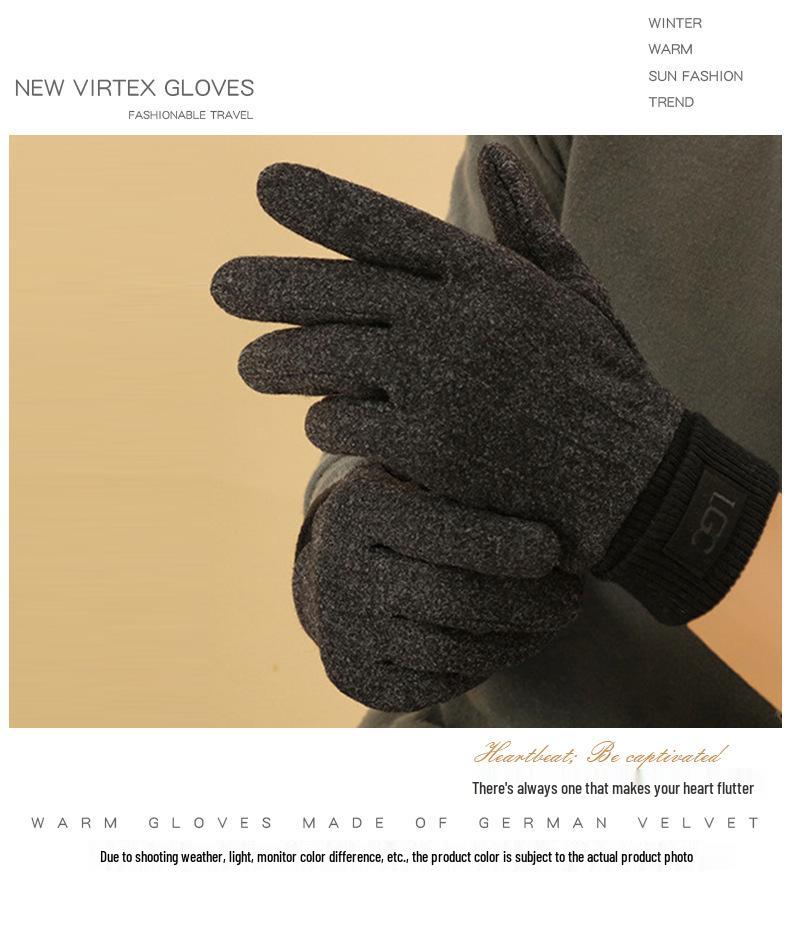 Unisexové zimní dotykové rukavice: Teplé, Zesílené, Plus Samet, Ideální pro Venkovní Cyklistiku