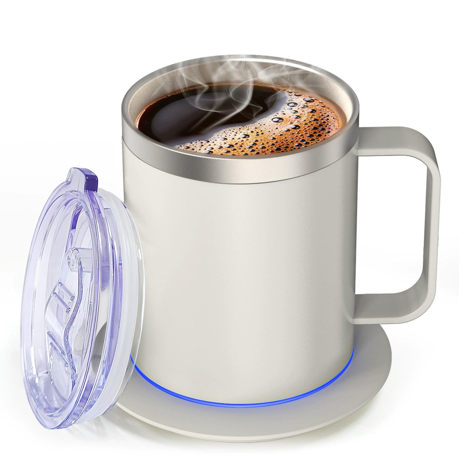 Coffee Warmer And Mug Set Electric Heated Coffee Mug with 10Hrs Auto Shut Off USB Powered Smart Mug Warmer Self Heating Coffee Mug