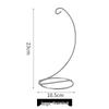 Modern Minimalist Hanging Glass Sphere with Iron Stand for Plants