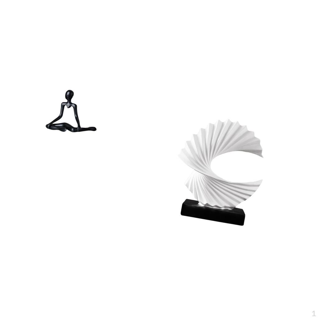 Creative Abstract Thinker Wave Sculpture Unique Decorative Resin Figurine for Bedroom Living Room