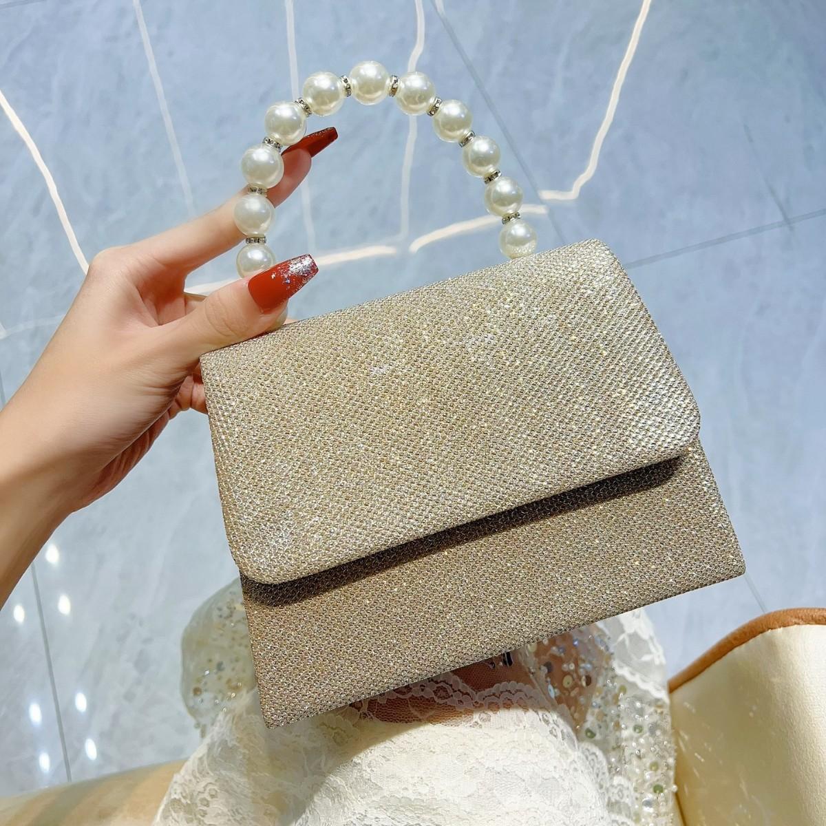 

Сумка Diamond Square женская сумка Water Diamond Banquet Bag Socialite Cheongsam Small Bag абрикосовый