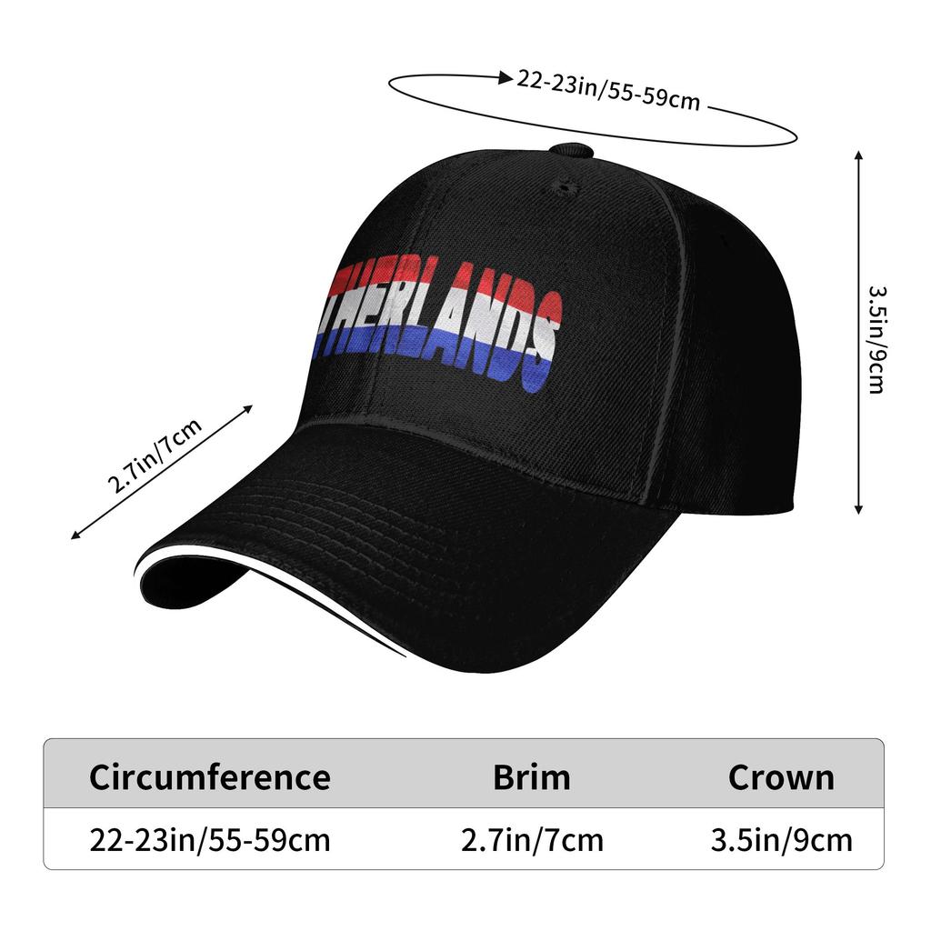 NETHERLANDS Flag Baseball Cap  Couple Women Design Trucker Hat Summer y2k Retro Hiking Fishing High Quality Baseball Caps