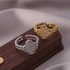Neuer Modetrend Personalisiertes Design Vierblättriges Kleeblatt Ring Mädchen Temperament Süßer Cooler Stil Ring