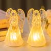 LED Light-up Little Angel Acrylic Imitation Crystal Angel Ornament Christmas Decoration Angel Night Light
