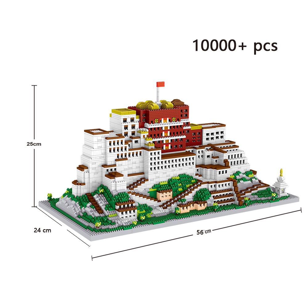 High-Quality 10000Pcs Construction pieces High-Quality Potala High-Quality Palace High-Quality 3D High-Quality Plastic Construction set Building
