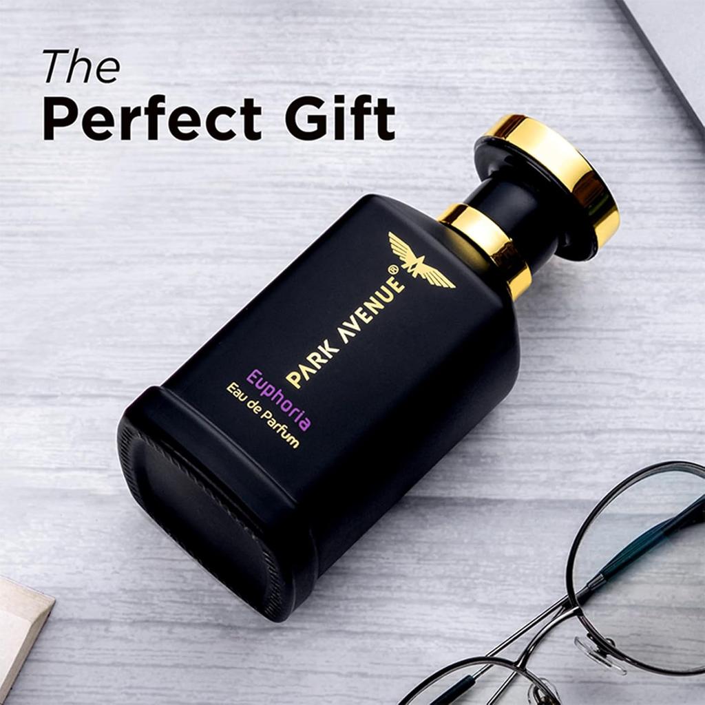 Park Avenue Euphoria Eau De Parfum Men 100ml Long Lasting Luxury Fragrance Amber Musk Scent for Every Occasion