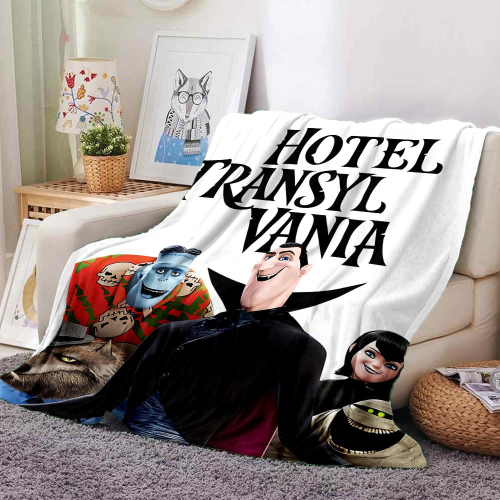 1pz Hotel Transylvania Transformania Coperta in Flanella per Avventura Super Morbida Carina Coperta Comfort per Viaggio Biancheria da Letto Divano Divano Coperta Y73031