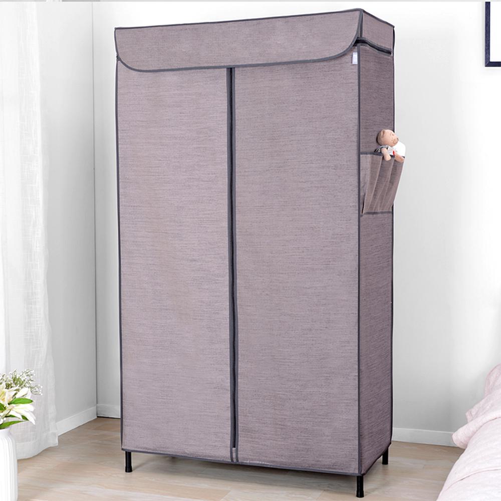 Satın alın 3 Tier Carbon Steel Clothing Rack Shelving Garment with Zip ...