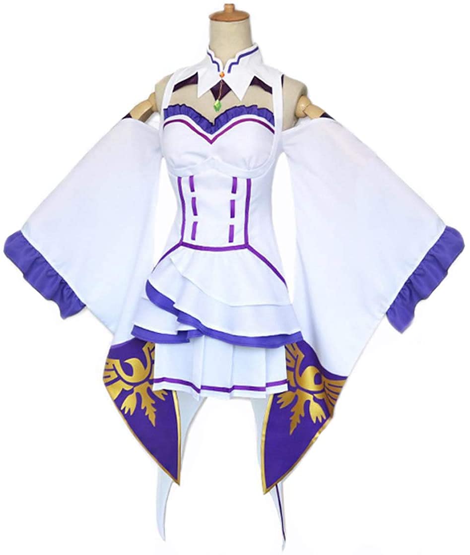 

Костюм для косплея Эмилии из «Жизни в другом мире», костюм горничной, костюм для японского школьного фестиваля, размер [ENDIANDUO], ReZERO -Начало мира-, костюм в стиле Эмилии,