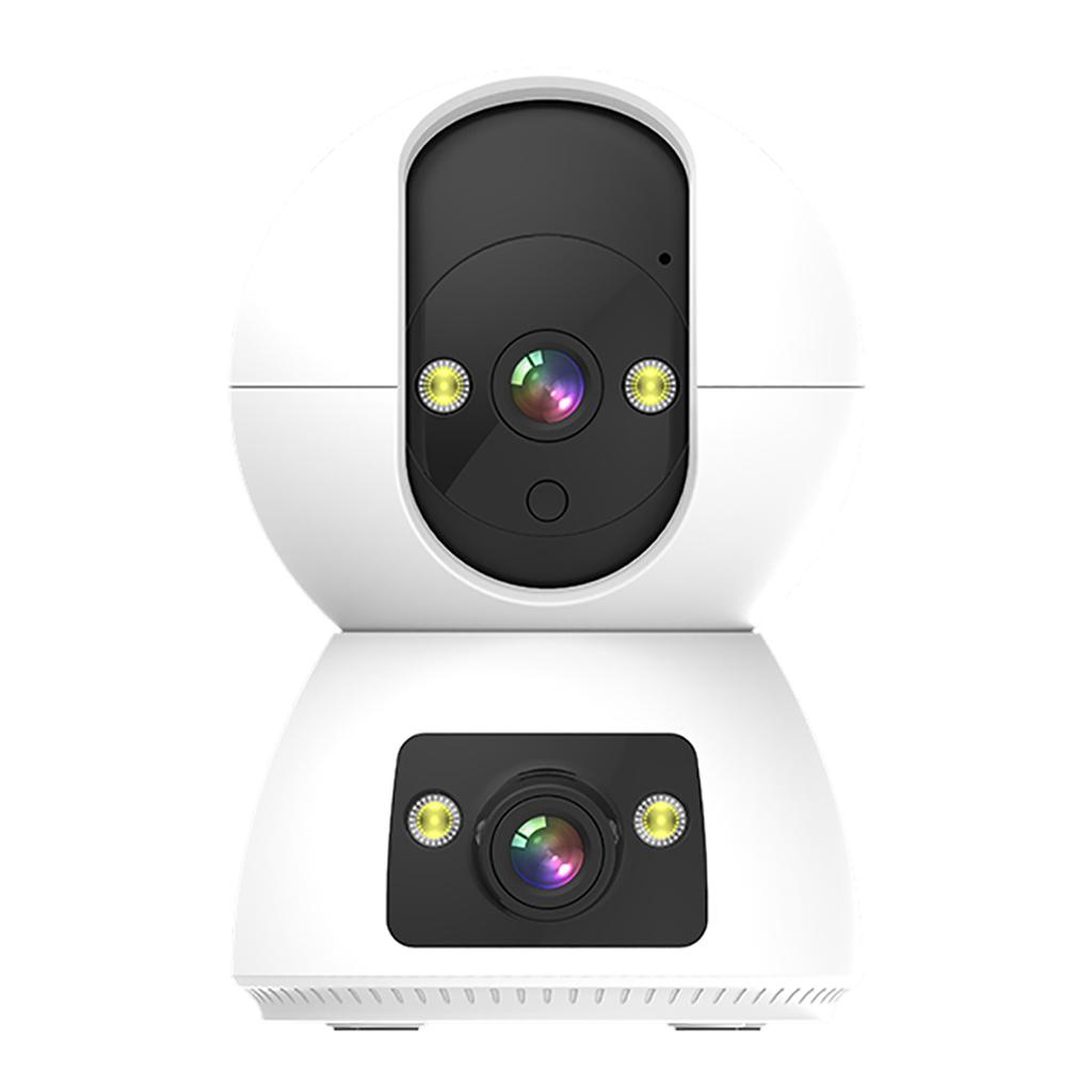 Dual Lens Security Camera 2K   HD Motion Detection Automatic Tracking 2-Way Voice Monitoring Intercom Phone Remote Monitoring 1080P Security Camer