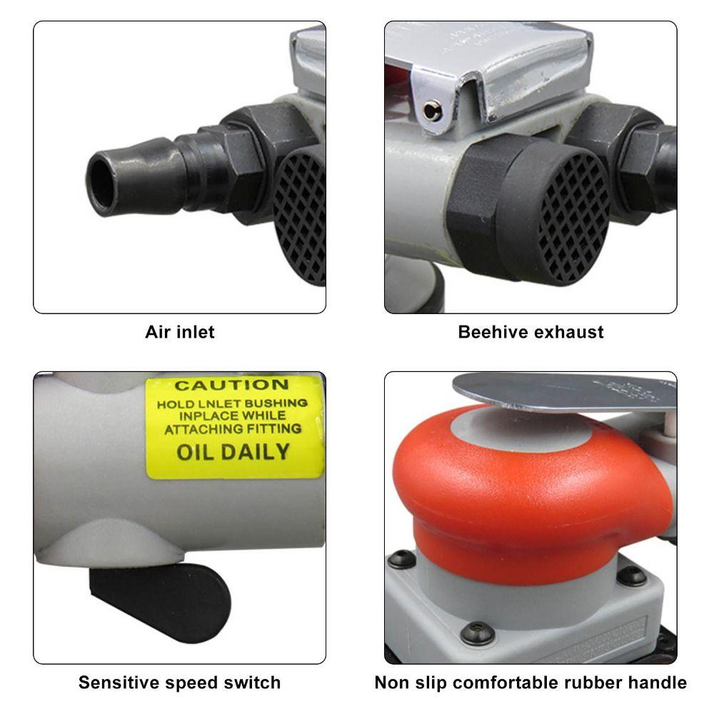 Rectangular Pad Pneumatic Palm Sander Pneumatic Polisher for Flat Surface Sanding and Polishing