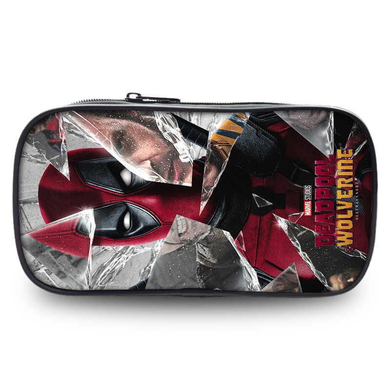 Deadpool And Wolverine Large Capacity Oxford Fabric Pencil Case For Students