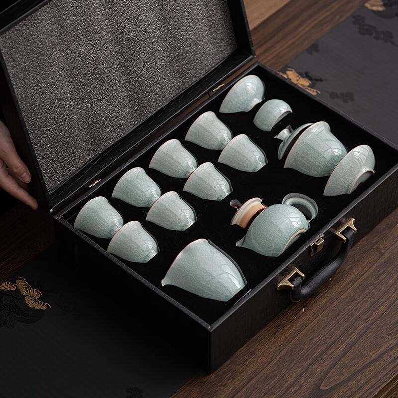 Su Shi Ru Kiln Ice Crack Glaze Ceramic Tea Set