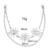 Multilayer Punk Gothic Sun Moon Waist Chain Metal Belts For Women Dress Jewelry Waist Belts