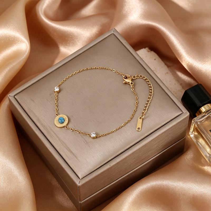 18K Gold Plated Titanium Steel Bracelet - Colorfast, Stylish, and Versatile Stainless Steel Jewelry