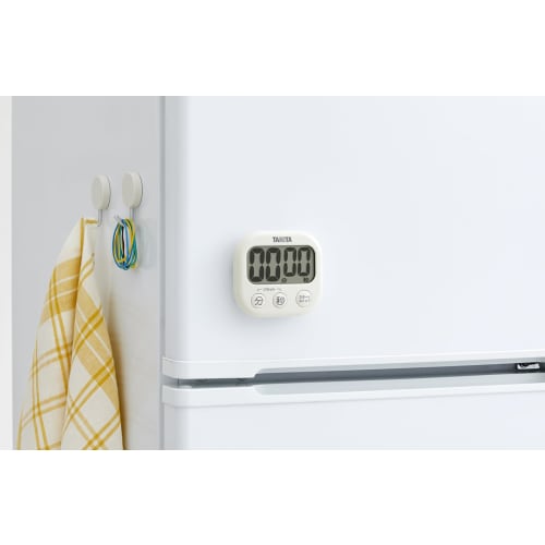 Digital Timer, Antibacterial and Large Visible Timer, Ivory TD-429-IV