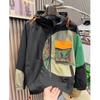 Jacket Men's Spring and Autumn New Loose Fat Jacket Hooded Jacket Slimming