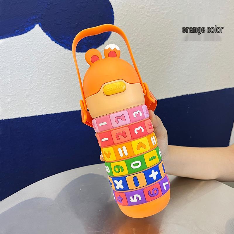 

Portable Insulated Cup for Kindergarten Kids - 316 Stainless Steel, Large Capacity, Cute Design 430ml оранжевый