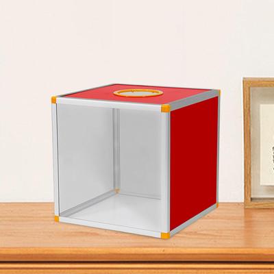 Lucky Draw Box Voting Donation for Annual Meeting Fundraising 35x35x35cm Transparent