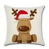 Christmas Pillowcase Red Elk Light Luxury Pillowcase Car Neck Cushion Home Pillowcase