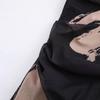 2024 Winter Women's Fashion: European & American Style One-Shoulder Slimming Print Bodycon Dress