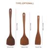 Wenge Turner Spatula Nonstick Heat Natural Wooden Cooking Utensil Kitchen Spatula Work with Wok Pan Non-stick Cookware for Stir Frying