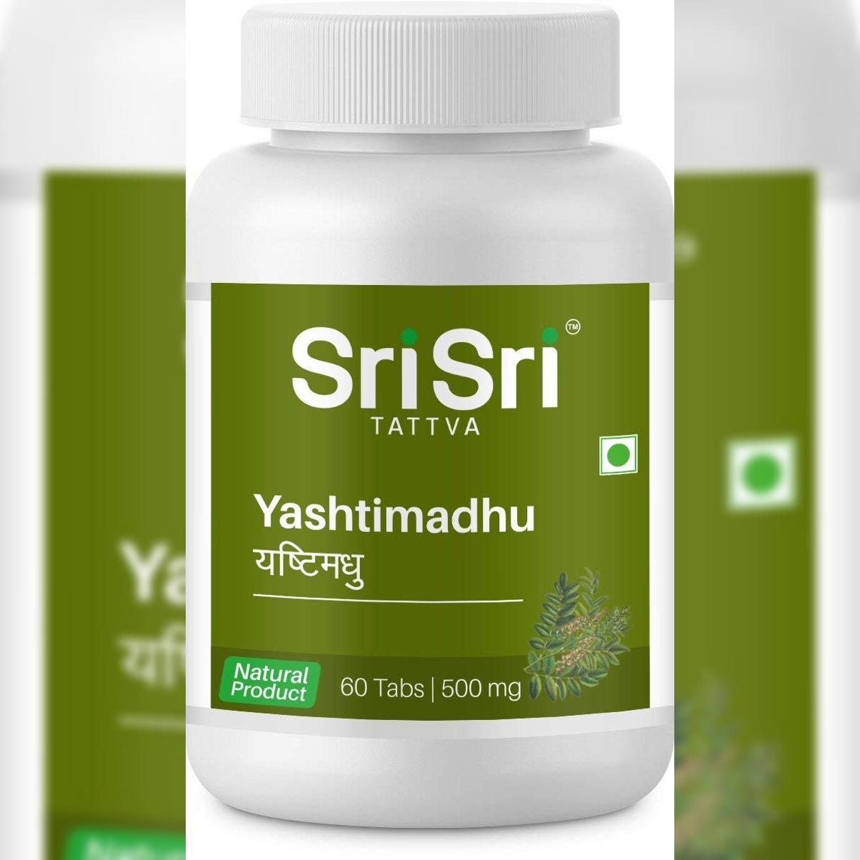 

Sri Sri Tattva Yashtimadhu, 500mg, 60 Tablet X Pack of 2