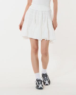 Moa Airy Tiered Mini Skirt