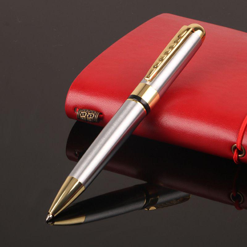 1.0mm Luxury Metal Rotary Ballpoint Pen Signature Rollerball Business School Office Supplies